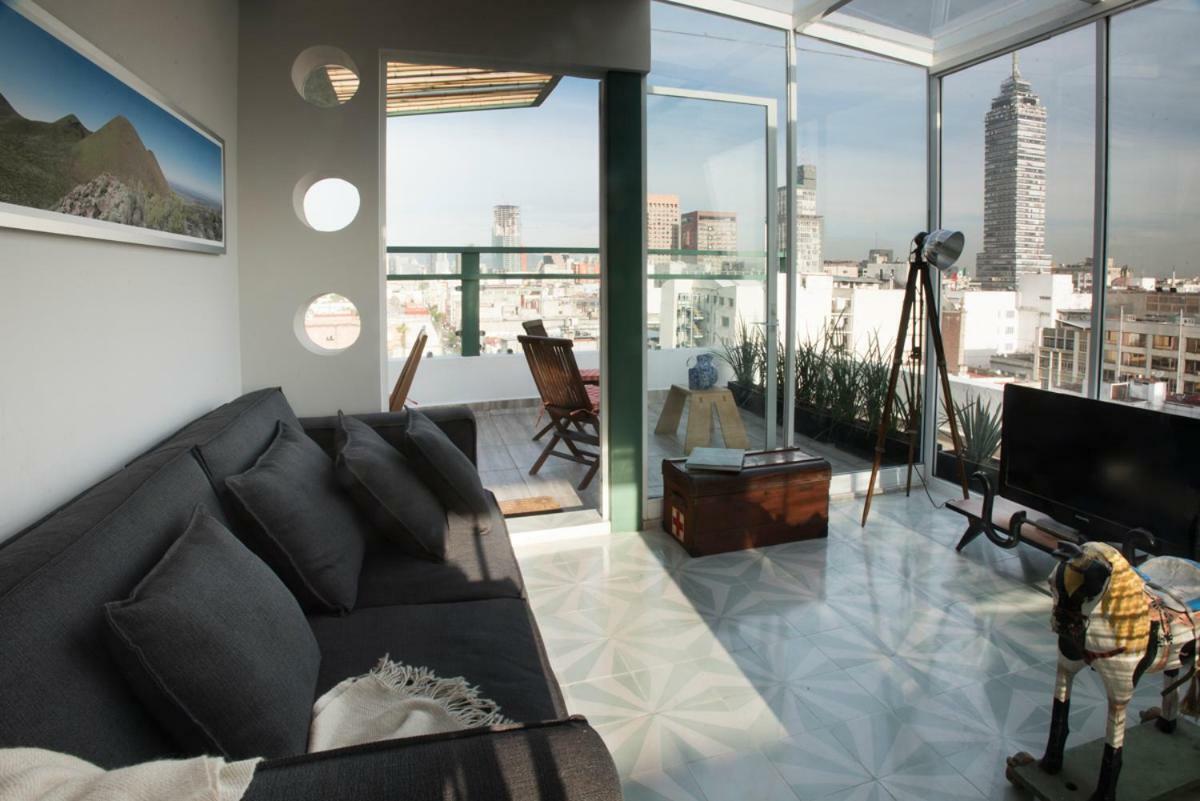Duplex/Terraza Privada En Corazon Centro Historico Apartment Mexico City Exterior photo