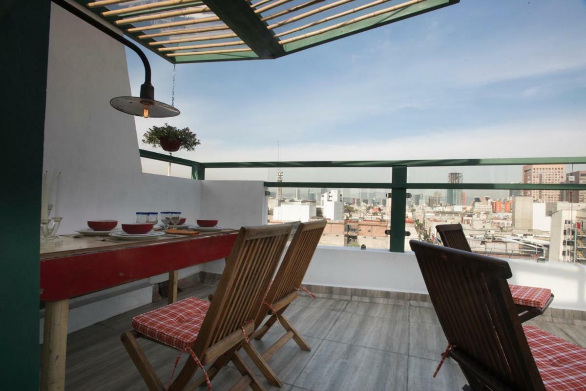 Duplex/Terraza Privada En Corazon Centro Historico Apartment Mexico City Exterior photo